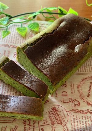 ☆パウンド型で作る濃厚抹茶チーズケーキ☆-レシピのメイン写真