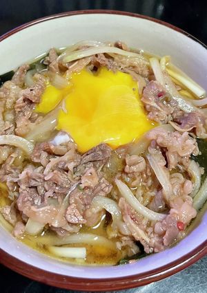 簡単肉うどん( ᐛ )و-レシピのメイン写真
