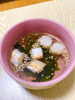 お麩とわかめのお吸い物-レシピのメイン写真