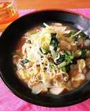茹で野菜たっぷり♡インスタントラーメン