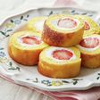 フライパンでいちごのロールケーキ