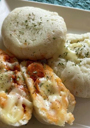 レンジで3分！ピザまん！グルテンフリー-レシピのメイン写真