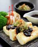 豆腐ステーキ・黒にんにく甘辛ソース
