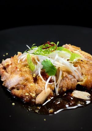 鶏もも肉のフライ よだれ鶏風-レシピのメイン写真