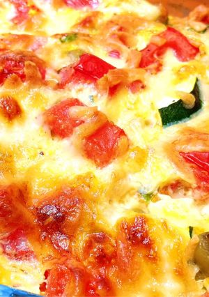 ズッキーニと卵のオーブン焼き-レシピのメイン写真