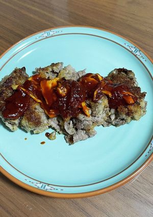 糖質オフな細切れ肉でカツレツ-レシピのメイン写真