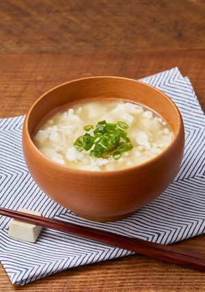くずし豆腐とえのきの白だし味噌汁-レシピのメイン写真