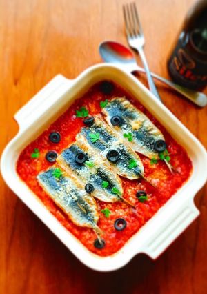 いわしトマトソース焼き-レシピのメイン写真