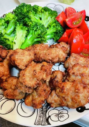 米粉活用！豚こま肉の唐揚げ-レシピのメイン写真