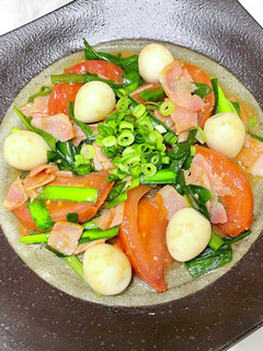 トマトとうずらの卵の中華風炒め-レシピのメイン写真