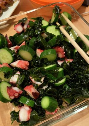 たこきゅうりわかめの酢の物-レシピのメイン写真