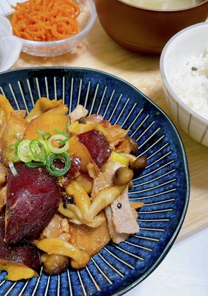 豚バラとさつまいもの照り煮-レシピのメイン写真