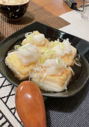 フライパンで作った揚げ出し豆腐-レシピのメイン写真