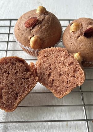 サイリウムで作る卵無しのチョコマフィン-レシピのメイン写真