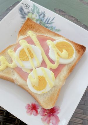 食パン ハム卵チーズ-レシピのメイン写真