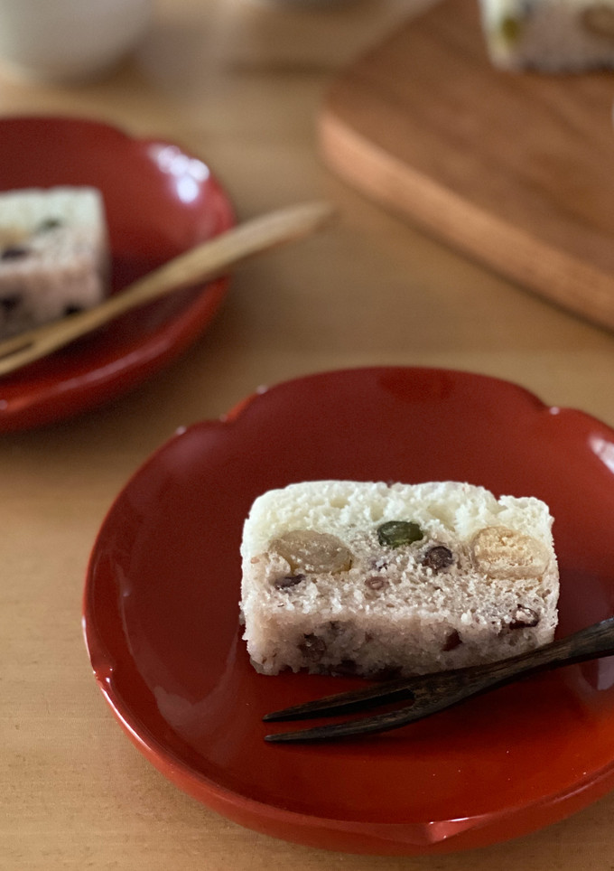 4分で和風蒸しケーキ「浮島」-レシピのメイン写真