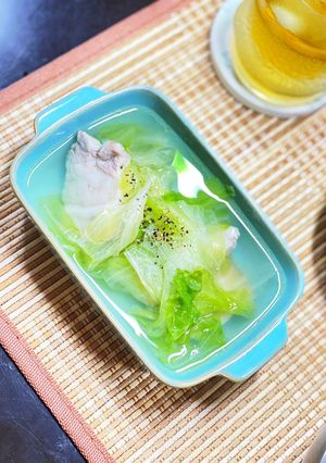 簡単♪うま♪豚バラとレタスのうま塩スープ-レシピのメイン写真