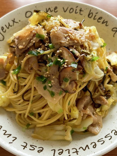 ☆春キャベツ豚肉、塩昆布の和風パスタ☆-レシピのメイン写真