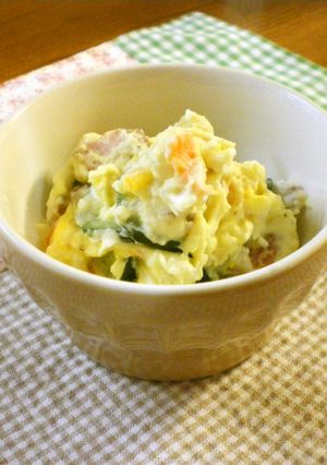 カリカリベーコン&ゆで卵入りポテトサラダ-レシピのメイン写真