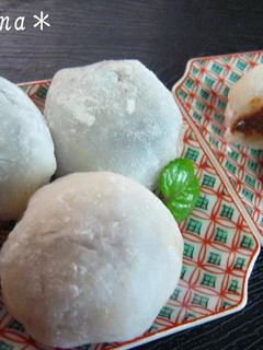 春うらら♡ほんのり苺の香り…一口大福-レシピのメイン写真