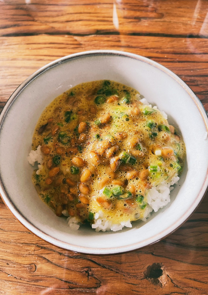 ひとりのお昼のしあわせ納豆ごはん-レシピのメイン写真