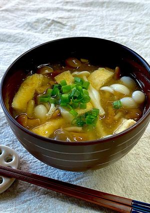 トゥルンなめこときのこの仲間たちお味噌汁-レシピのメイン写真