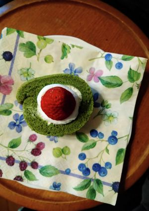 米粉抹茶ロールケーキ-レシピのメイン写真