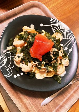 たらこと海老の焦がしバタークリームパスタ-レシピのメイン写真