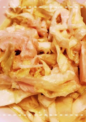 混ぜるだけ簡単！キャベツとチキンのサラダ-レシピのメイン写真