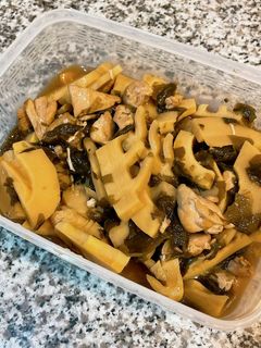 筍とわかめと鶏肉の煮物-レシピのメイン写真