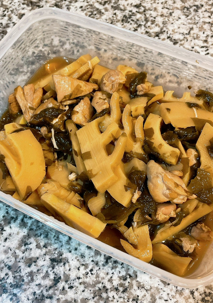 筍とわかめと鶏肉の煮物-レシピのメイン写真
