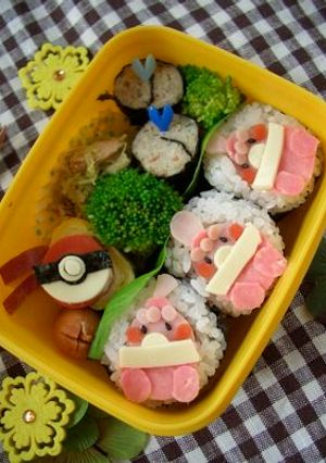 ピンプク巻き寿司 キャラ弁に♪-レシピのメイン写真