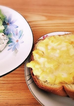 アレンジ 食パン ちょっとリッチ 朝食-レシピのメイン写真