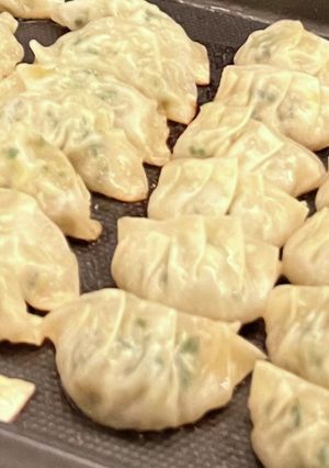 ホットプレートで！簡単野菜たっぷり餃子-レシピのメイン写真