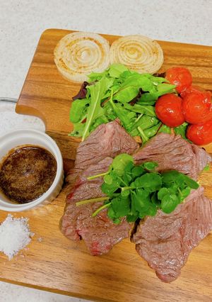 ステーキに合う♪バルサミコオニオンソース-レシピのメイン写真