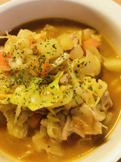 鶏肉&根菜のミネストローネ風たべるスープ-レシピのメイン写真
