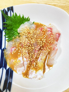 お手軽に濃厚胡麻だれ本格鯛茶漬け-レシピのメイン写真