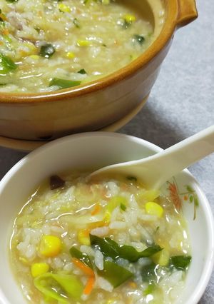 疲れた日にお粥でほっこり♫-レシピのメイン写真