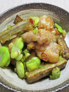 甘辛鶏ごぼう-レシピのメイン写真