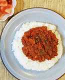 トマト缶を使ったパパのドライカレー！！