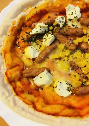 レトルトピザアレンジ●クリームチーズ追加-レシピのメイン写真