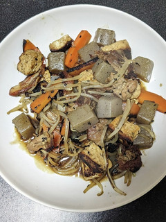 もやしと肉豆腐の味噌こんにゃく炒め-レシピのメイン写真