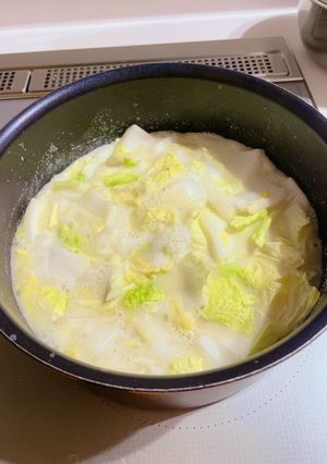 白菜とツナのクリーム煮♪鮭や鶏肉でも-レシピのメイン写真
