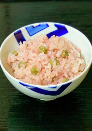 赤飯みたい！？ツタンカーメン豆ご飯-レシピのメイン写真