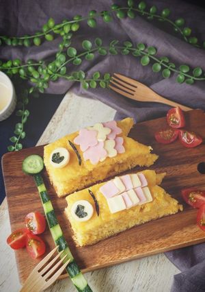 野菜•たんぱく質摂れる!鯉のぼりプレート-レシピのメイン写真