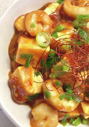 ♡海鮮麻婆豆腐♡ひき肉無し♡-レシピのメイン写真