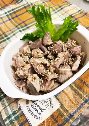 砂肝と好みのドレッシングでOK-レシピのメイン写真