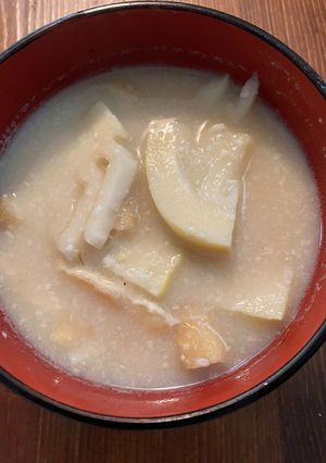師匠の直伝☆タケノコの粕みそ汁-レシピのメイン写真