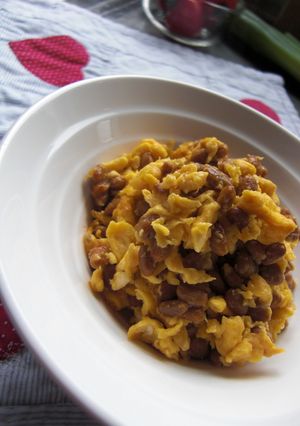 納豆inスクランブルエッグ♪♪-レシピのメイン写真