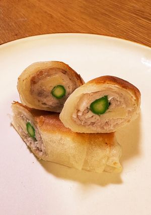 たけのこ とアスパラガスの簡単春巻-レシピのメイン写真